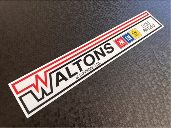 Waltons of Stafford - Vauxhall Opel - Dealer Sticker