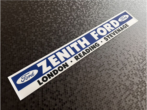Zenith Ford - London Reading Stevenage - Dealer Sticker