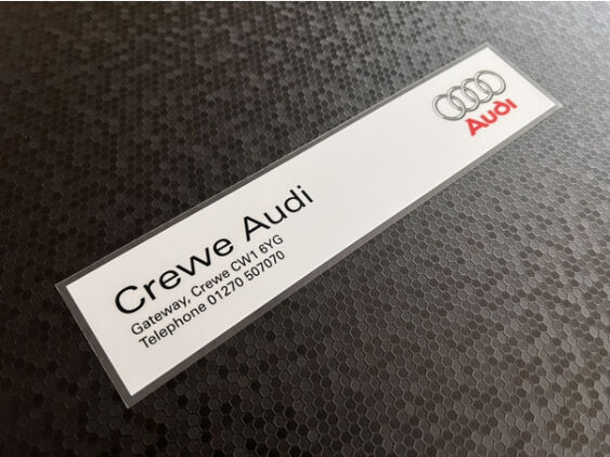 Crewe Audi - Cheshire - Dealer Sticker
