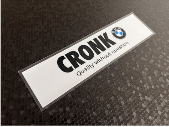 Cronk BMW - dealer sticker