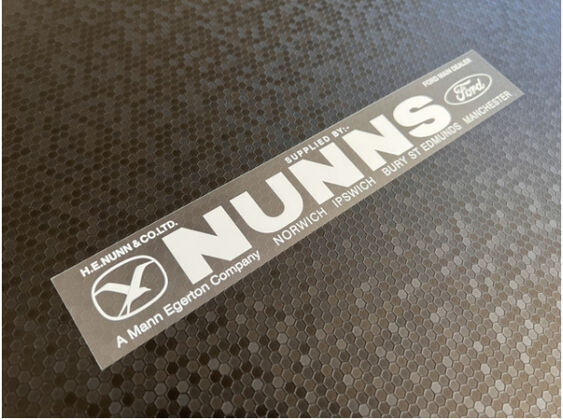 Nunns - Mann Egerton - Ford - Dealer Sticker
