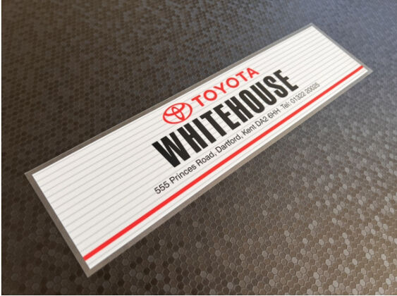 Whitehouse - Kent - Toyota - Dealer Sticker
