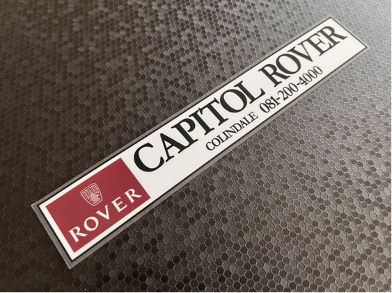 Capitol Rover - Colindale London - Dealer Sticker