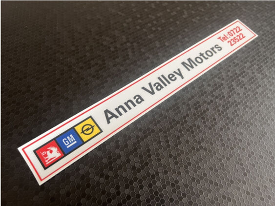 Anna Valley Motors - Vauxhall - Dealer Sticker