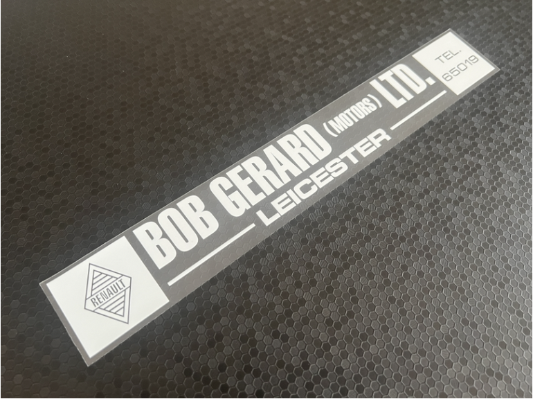 Bob Gerard - Leicester - Renault - Dealer Sticker