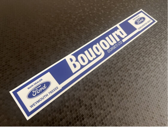 Bougourd - Weymouth Dorset - Ford - Dealer Sticker