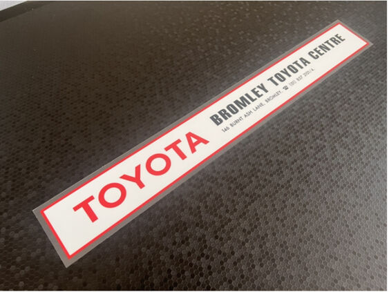 Bromley Toyota Centre - Dealer Sticker