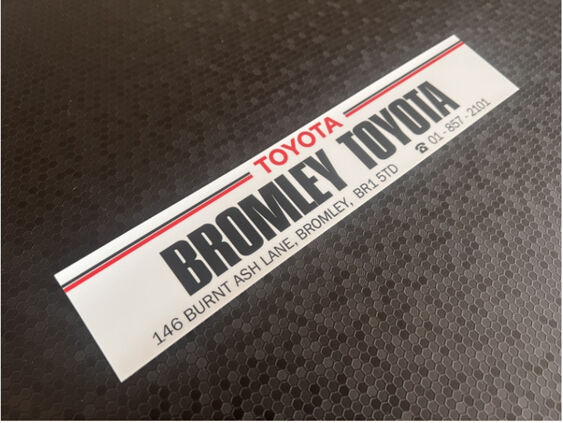 Bromley Toyota - Dealer Sticker