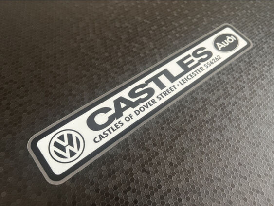 Castles - Leicester - VW Audi - Dealer Sticker