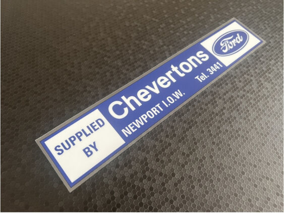 Chevertons - Newport Isle of Wight - Ford - Dealer Sticker