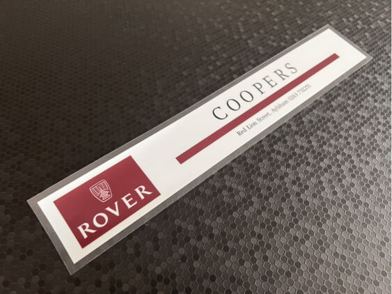Coopers - Aylsham - Rover - Dealer Sticker