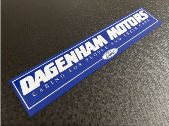 Dagenham Motors - Ford - BLUE - Dealer Sticker