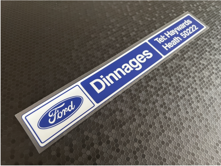 Dinnages Haywards Heath Ford Dealer Sticker