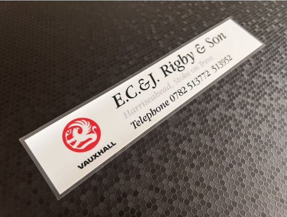 EC & J Rigby - Stoke on Trent - Vauxhall - Dealer Sticker
