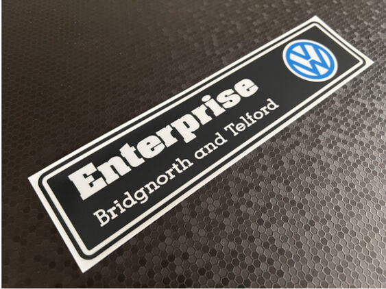 Enterprise - Bridgnorth and Telford - VW - Dealer Sticker