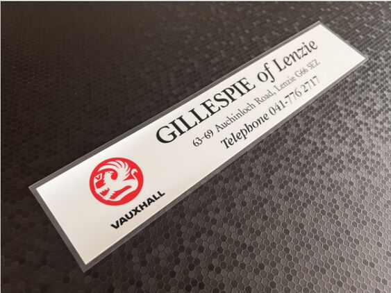 Gillespie of Lenzie - Vauxhall - Dealer Sticker