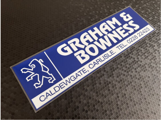 Graham & Bowness - Carlisle - Peugoet - Dealer Sticker