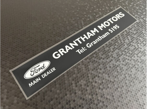 Grantham Motors - Grantham - Ford - Dealer Sticker