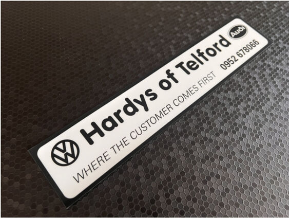 Hardys of Telford - Vw Audi - Dealer Sticker