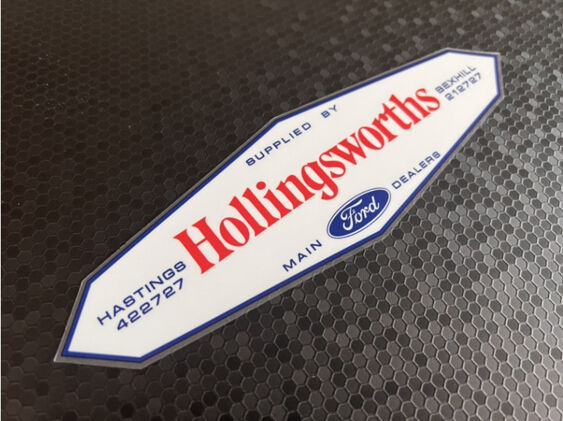 Hollingsworths - Hastings Bexhill - Ford - Dealer Sticker