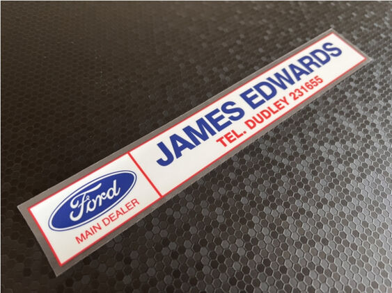 James Edwards - Dudley - Ford - Dealer Sticker