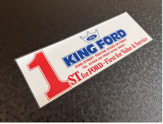 King Ford - Stoke on Trent - Ford - Dealer Sticker