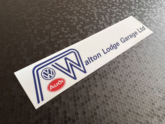 Walton Lodge Garage - VW Audi - Dealer Sticker
