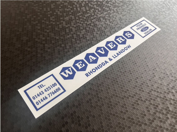Weavers - Rhondda Llandow - Ford - Dealer Sticker