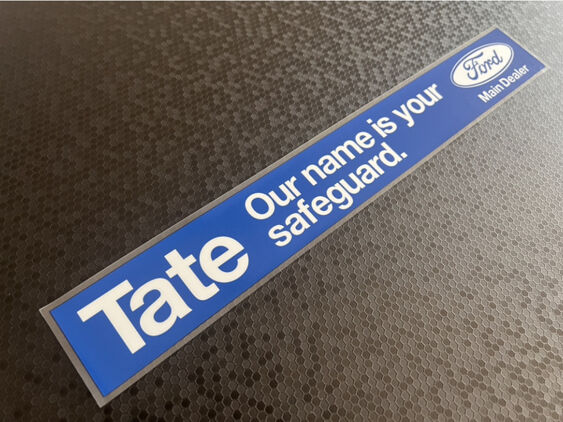 Tate - Ford - Dealer Sticker