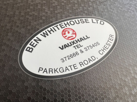 Ben Whitehouse - Vauxhall - Chester - Dealer Sticker