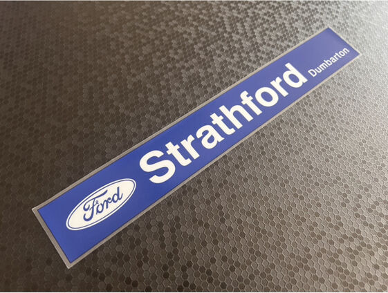Strathford - Dumbarton - Ford - Dealer Sticker
