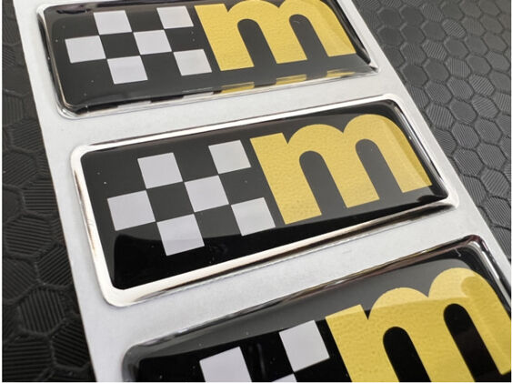 M Logo Gel badge