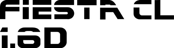 Fiesta Mk2 CL 1.6D Tailgate Decal