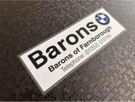 Barons of Farnborough - BMW - Dealer Sticker