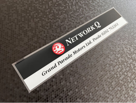 Grand Parade Motors - Poole Dorset - Network Q Vauxhall - Dealer Sticker