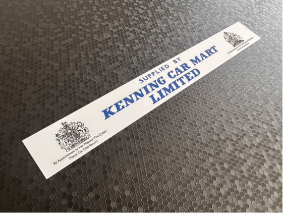 Kenning Car Mart Limited - Dealer Sticker