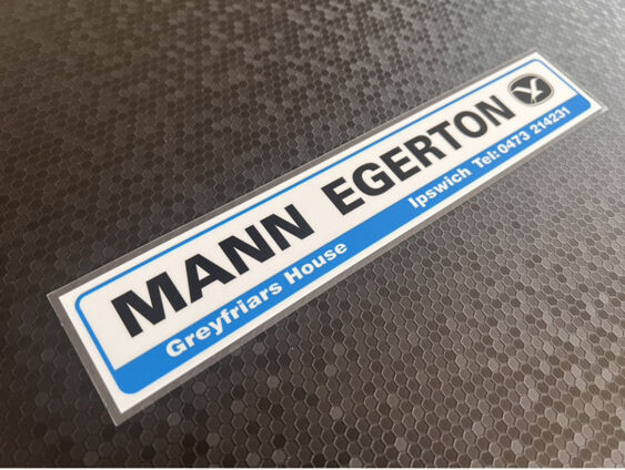 Mann Egerton - Ipswich - Dealer Sticker