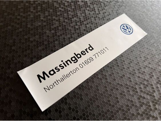 Massingberd - North Allerton - VW - Dealer Sticker