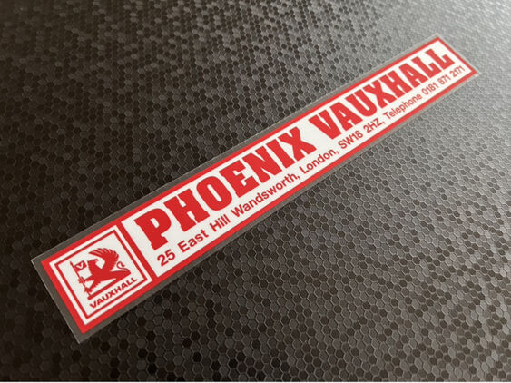 Phoenix Vauxhall - Wandsworth London - Dealer Sticker