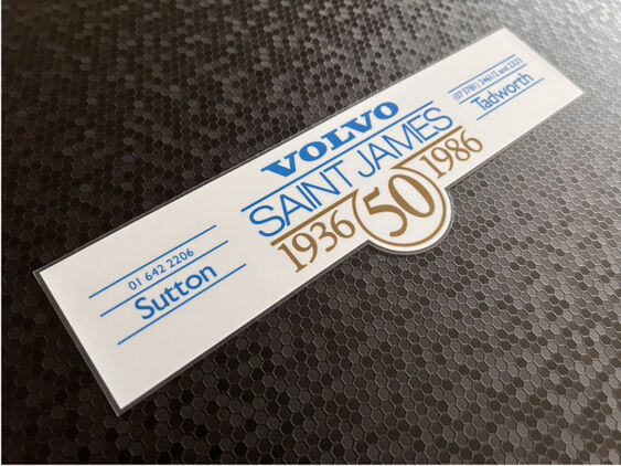 Saint James - Sutton Tadworth - Volvo - Dealer Sticker
