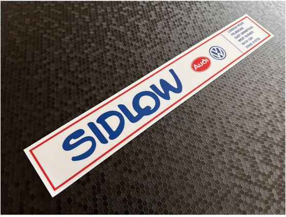 Sidlow - East Grinstead West Sussex - VW Audi - Dealer Sticker