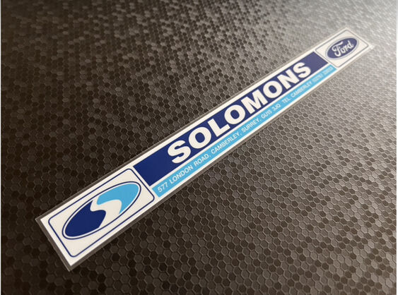 Solomons of Camberley - Surrey - Ford - Dealer Sticker