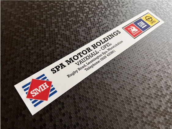 SPA Motor Holdings - Leamington Spa - Vauxhall Opel - Dealer Sticker