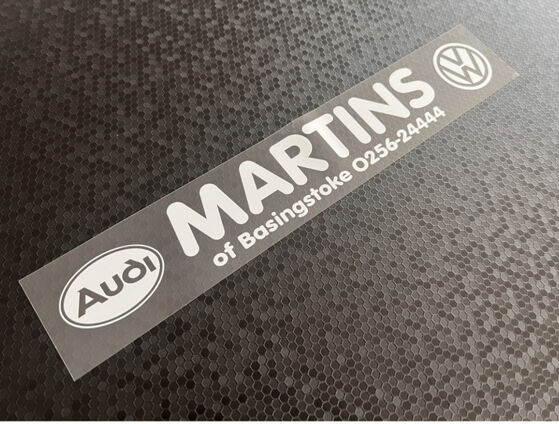 Martins of Basingstoke - VW Audi - Dealer Sticker