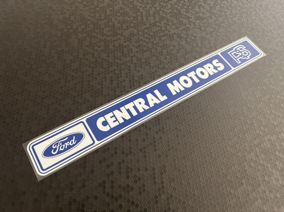 Central Motors - RS - Leicester - Ford - Dealer Sticker