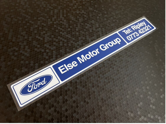 Else Motor Group - Ford - Ripley West Yorkshire - Dealer sticker