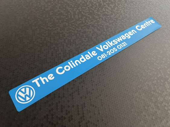 The Colindale Volkswagen Centre - London - VW - Dealer Sticker