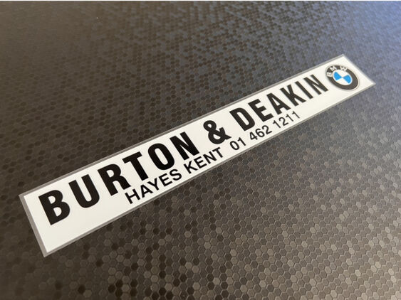 Burton and Deakin - Hayes Kent - BMW - Dealer Sticker