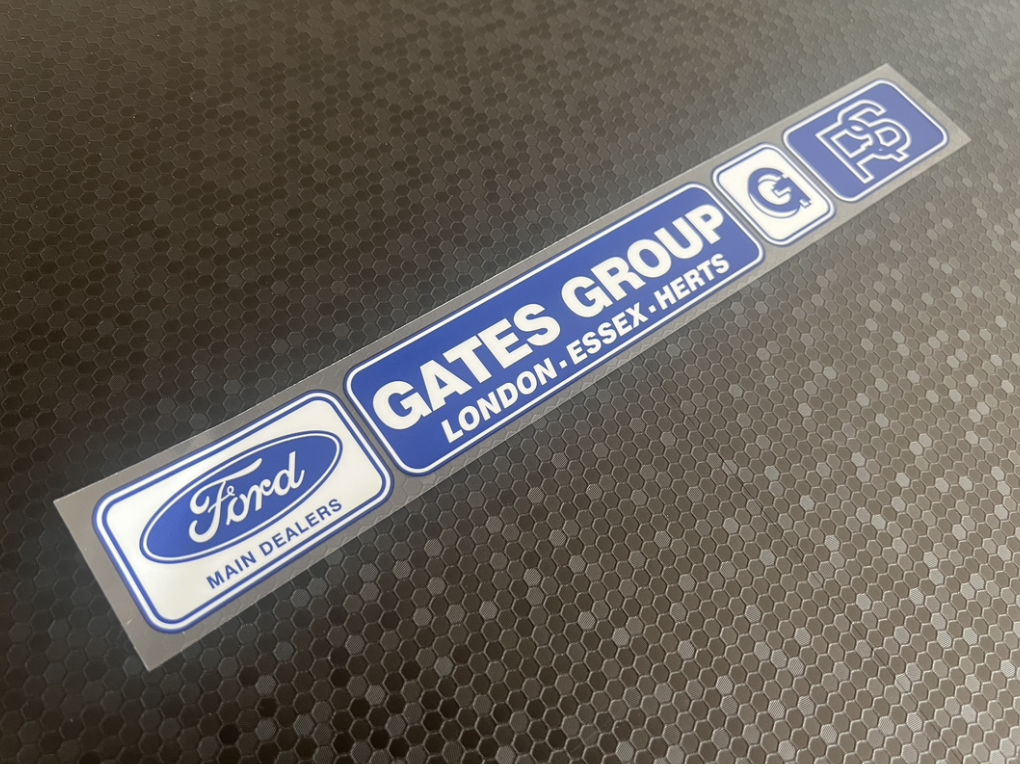 Gates London Essex Herts Ford Dealer Sticker V3