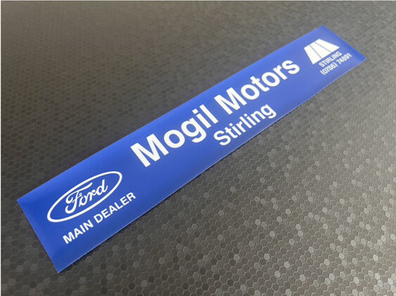 Mogil Motors - Stirling - Ford - Dealer Sticker